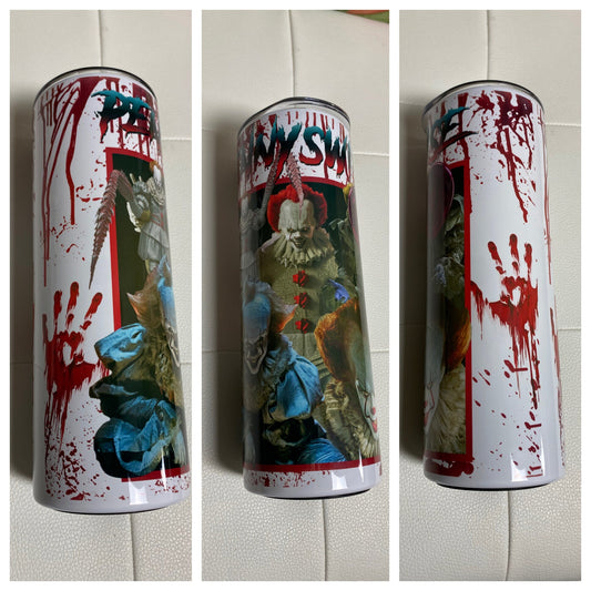 Pennywise Bloody \ 20oz Stainless Steel Tumbler \ Wedding Gift \ Birthday \ Horror \ Halloween \ IT \ Gift For Him\ Gift For Her