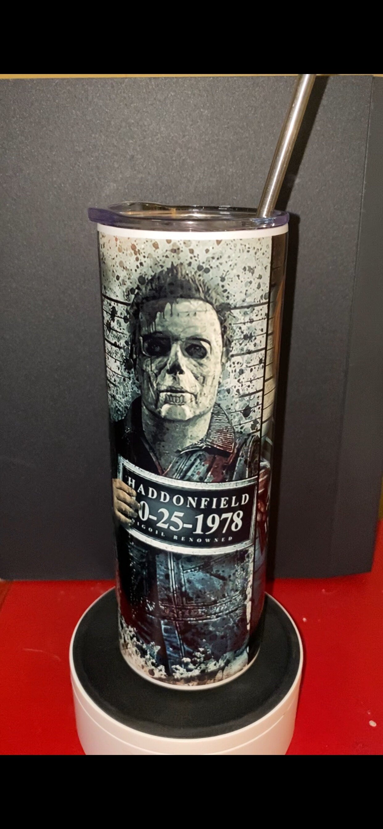 Pennywise \ IT \ Chucky \ Michale Myers Mugshot \  20oz Stainless Steel Tumbler \ Sublimation Tumbler \  Halloween Tumbler  \  Horror