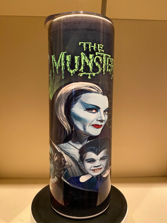 The Munsters / 20oz Stainless Steel Tumbler / Sublimation Tumbler / Gift For Her / Gift For Him / Horror Tumbler / TV Shows