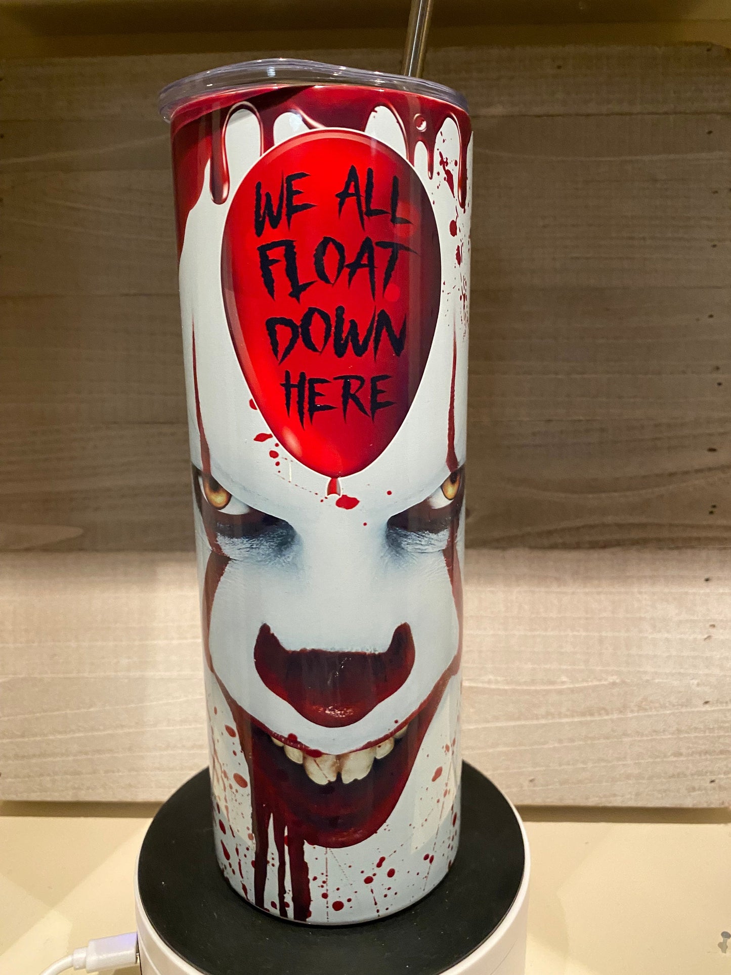 Pennywise and Georgie \ IT \ 20oz Stainless Steel Tumbler \ Sublimation Tumbler \  Halloween Tumbler \ IT Tumbler \ For Her \ Gift For Him