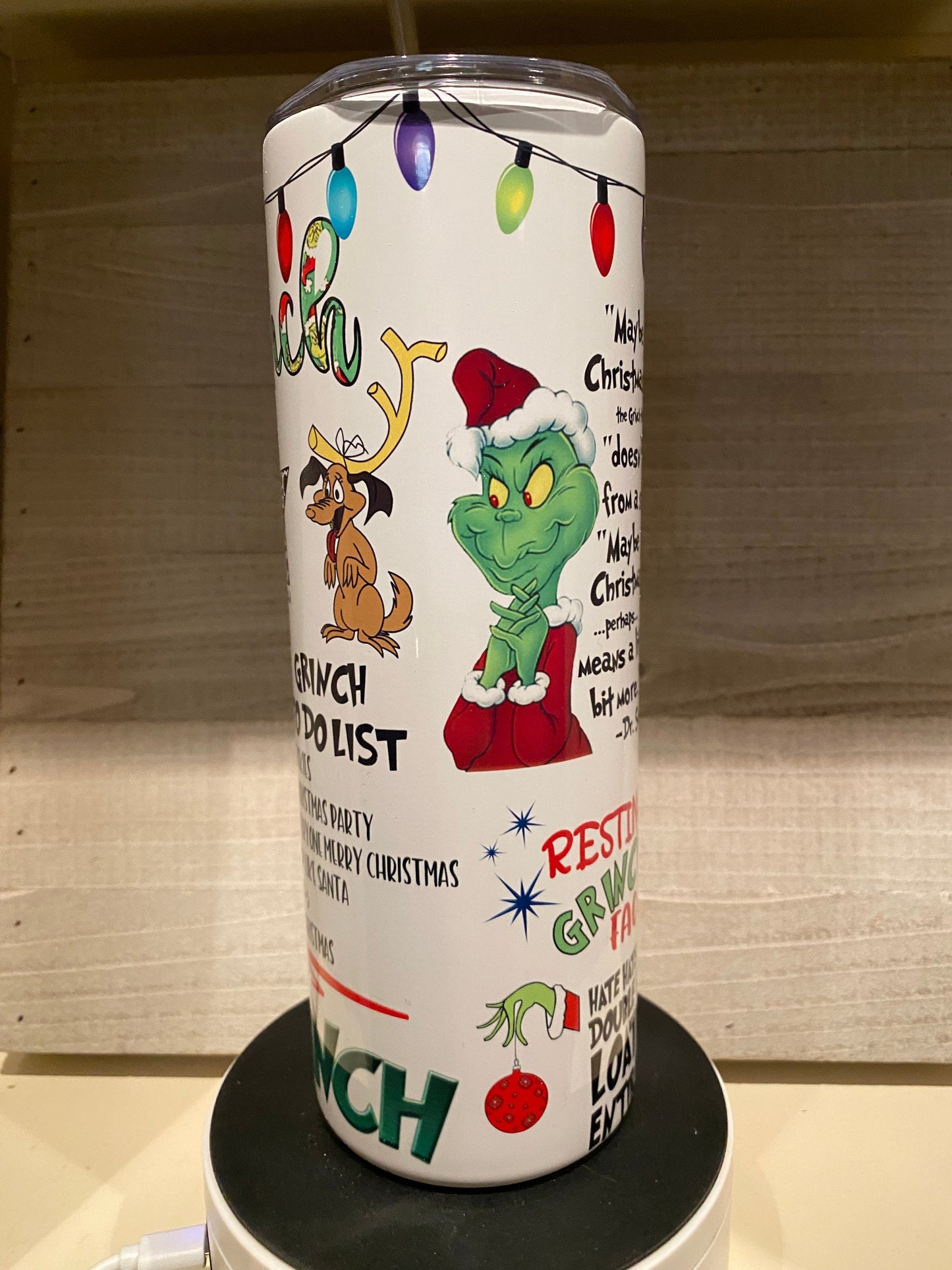 Grinch Holiday \ 20oz Stainless Steel Tumbler \ Sublimation Tumbler \  Christmas Tumbler \ Gifts For Her \ Funny Tumblers \ Sarcastic Words