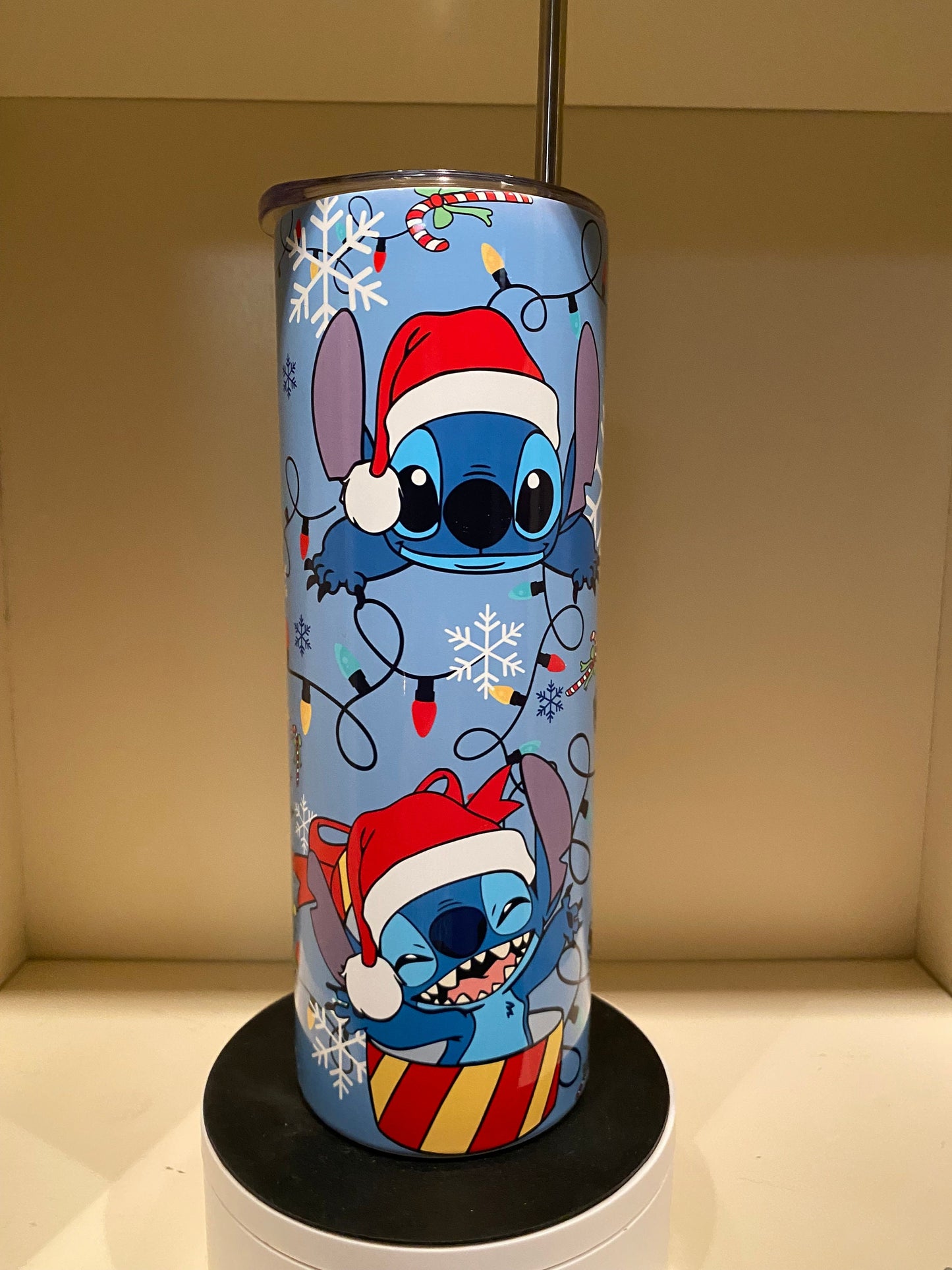 Personalized Christmas Stitch Tumbler \ 20oz Stainless Steel Tumbler \ Christmas Tumbler \ Wedding \ Birthday \ Gift for Her \ Holiday Gift
